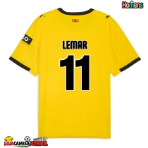 Camisa de Futebol Girona Thomas Lemar #11 Equipamento Secundário 2025-26 Manga Curta